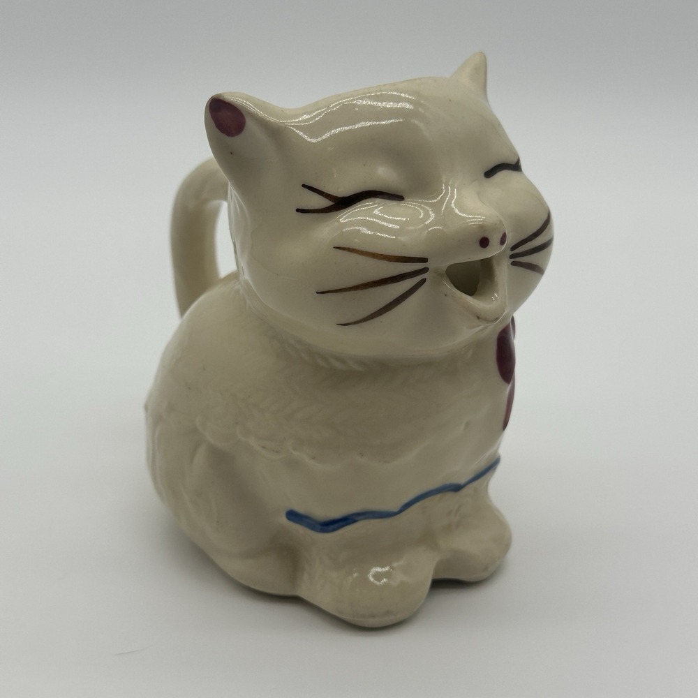 Vintage Shawnee Pottery Puss And Boots Cat Creamer Pitcher